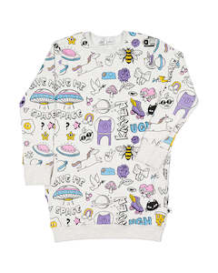 Radicool Doodle Sweater Dress *Pre-Order*