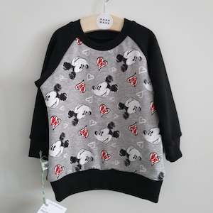 Mickey Merino Sweatshirt Sz 12-18m  ** RTS