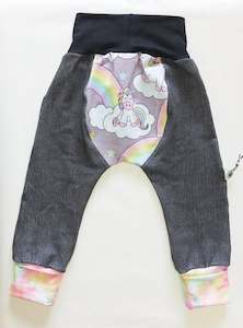 Grow With Me Pants Unicorns  Size 1-3 years/L