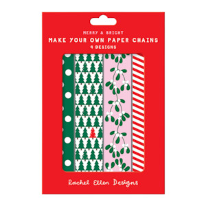 Rachel Ellen Christmas Paper Chain Kit - Merry + Bright