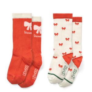 Gift: Liewood Christmas Annette Socks | Holiday Bow