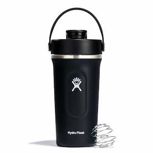 Hydroflask Shaker Bottle 24oz - Black 709mL Insulated