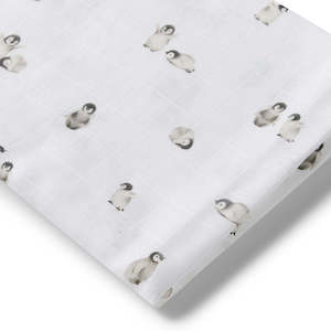 Organic Muslin Wrap | Penguin