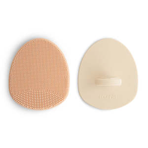 Mushie Cradle Cap Brush 2-Pack | Blush + Shifting Sand