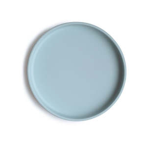 Mushie Silicone | Suction Plate | Powder Blue