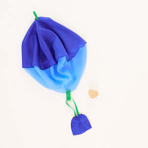 Silk Parachute | Blueberry + Wooden Heart