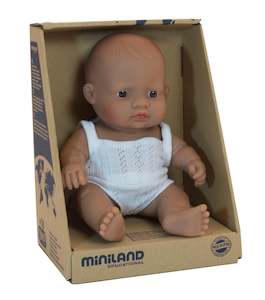 Miniland Baby Doll Hispanic Latin BOY 21 cm