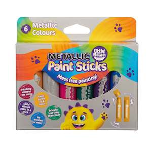 Little Brian Paint Sticks METALLIC 6 Pack