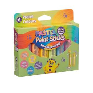 Little Brian Paint Sticks PASTEL 6 Pack