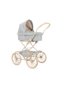 Konges Sløjd Doll Pram | Cheeky Blue Check