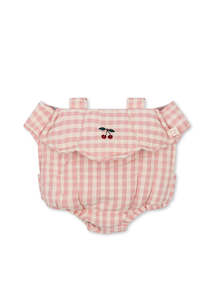 Konges Sløjd Doll Carrier | Powder Pink Check