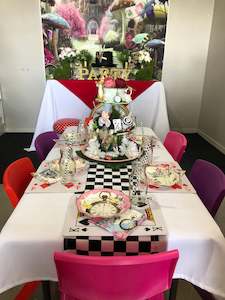 Furniture hiring: Premium Alice in Wonderland Party Package