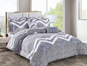 BRAND NEW 7 piece REVERSIBLE PRINTED COMFORTER set C1