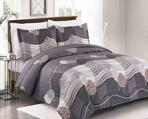 Brand New Luxury 3 Piece Quilted Bedspread 22