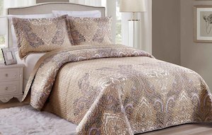 Luxury 3 Piece Quilted Bedspread 36