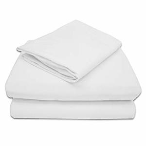 BRAND NEW Premium quality 120 g polyester 3 piece sheet set SINGLE/KING SINGLE WHITE