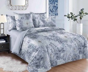 Quality 3P 1000 TC DUVET COVER SET with OXFORD PILLOW CASES style 01d