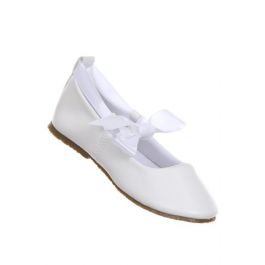 white flowergirl shoe, white ballet flat, Lizzylove Auckland