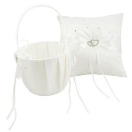 Design services: flower girl basket petal basket page boy pillow cushion ring bearer ring carrier Albany Auckland New Zealand NZ