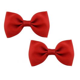 bow hair clips chiffon gross grain bow anti slip hair clips kids girls hair acce…