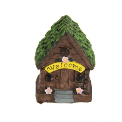 10cm Mushroom Fairy Garden House - Welcome