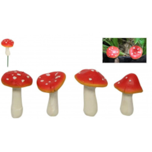 10cm Mushroom Garden Stake