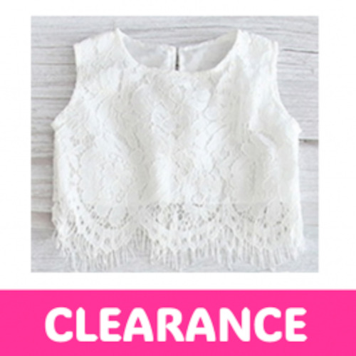 Design services: Sleeveless Lace top - Off White