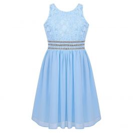 Alyssa Dress - Sky Blue - Size 7/8