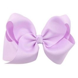 Hair Bow Clip - Lilac