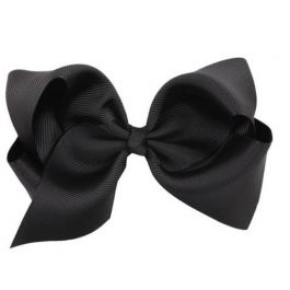 Hair Bow Clip - Black