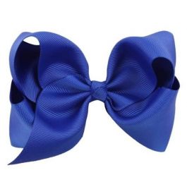 Hair Bow Clip - Royal Blue