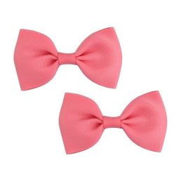 bow hair clips chiffon gross grain bow anti slip hair clips kids girls hair acce…