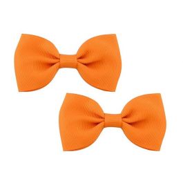 bow hair clips chiffon gross grain bow anti slip hair clips kids girls hair acce…