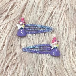 2pc kids sparkly hair clip set