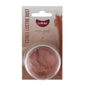 GoBake Edible Lustre Dust Rose Gold 2g