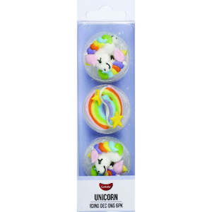 GoBake Unicorn Icing Decorations 6/Pack