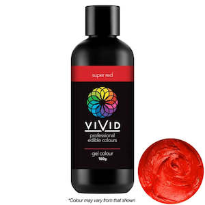 Vivid Gel Food Colour Super Red 160g | BB 05/25