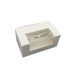 White 7 Inch Window Loaf  Box 180x110x80mm 50/Pack