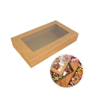 Grazing Box Kraft Small with Window (255x155x50mm)