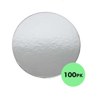 Cake Disc Round Silver 10 Inch (254mm) 2mm | 100/Pack