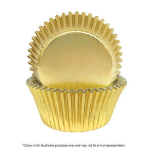 Cake Craft 700 Foil Baking Cups Gold | 72/Pack