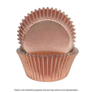 Cake Craft 700 Foil Baking Cups Rose Gold 72/Pack