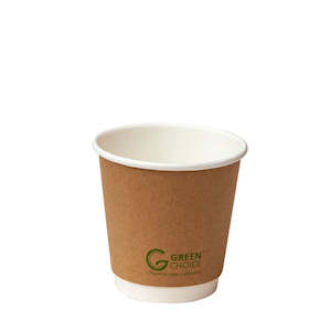 Green Choice Double Wall Smooth PLA 8oz Coffee Cup 25/Pack