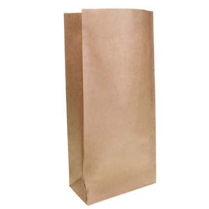 Block Bottom Paper Bag #4 Heavy Duty 185x445x100mm (200/Pack)