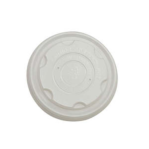 Green Choice CPLA Lid for 8oz Soup Bowl White 50/Pack