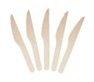 M Wooden Knife 165mm | 100/Pack