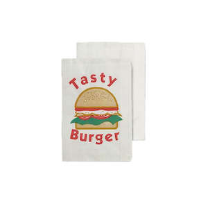 Printed Burger Satchel Bag 165x240x55mm | 500/Pack