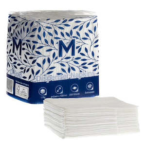 M Compact Dispenser Napkins D Fold White 250/Pack