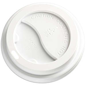 M Coffee Cup Lids 90mm White | 1000/Ctn