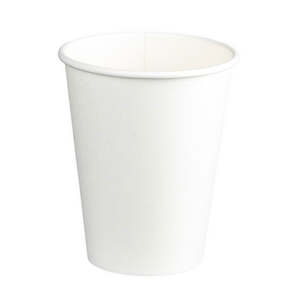 Hot Cups 1: M Single Wall Coffee Cup White 12oz (350ml) | 50/Pack